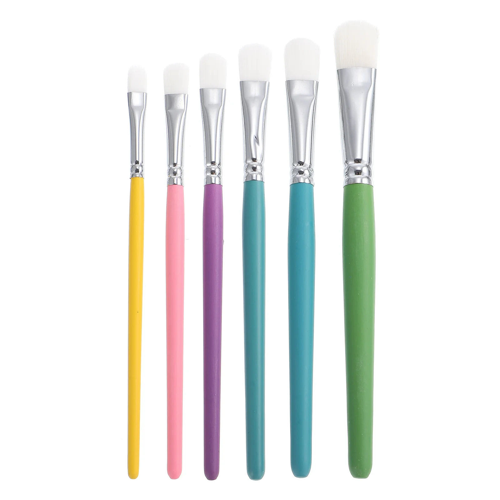 

6Pcs Kids Doodling Brush Small Paint Brush Tool for Watercolor Oil Painting Children Art Supplies Paint Kids Painting Supply