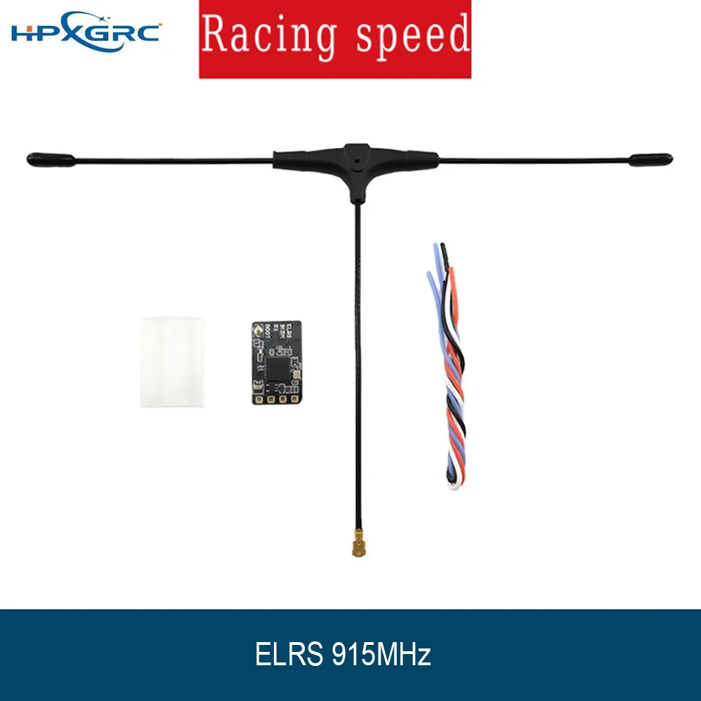 HPXGRC 0.6g ELRS 915MHz RX 50mW Telemetry SX1276 ESP8285 IPEX1 T-Antenna for Long Range FPV Racing Drone