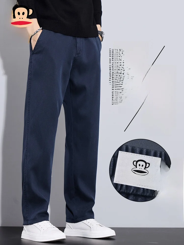 

Мужские повседневные брюки PaulFrank, зимние, на флисовой подкладке, прямого кроя, свободные, модные, новинка 2026 года