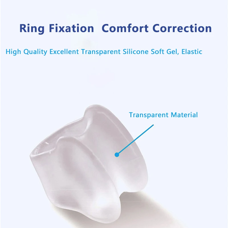 Soft Silicone Gel Toe Separator Bone Corrector Straightener Silicone Gel Thumb Valgus Finger Protector Bunion Adjuster