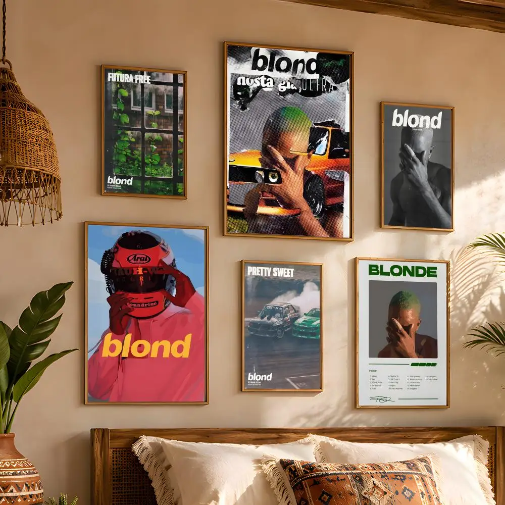 Music Frank O-Ocean Album Art Warm Glow Setup 1PC Cozy Living Space Effortless Room Makeover Above Bed Decor Poster