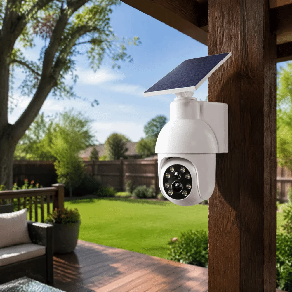 Solar Powered Solar Fake Security Camera PIR Infrared Sensor Motion Sensor Solar Surveillance Sensor Light Flashing Red Light