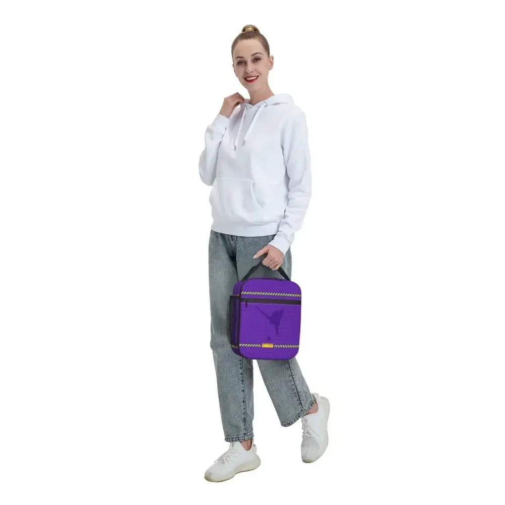 Lunch Boxes Anime EVA-01 Ikari Shinji Mecha Merch Neon Genesis Cartoon Lunch Food Box Harajuku Thermal Cooler Bento Box For Work