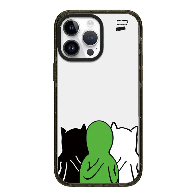 Magsafe Acrylic Spoof Cat Phone Case Cover for IPhone 11 12 13 14 15 Pro Max Case for IPhone 14 Pro Max