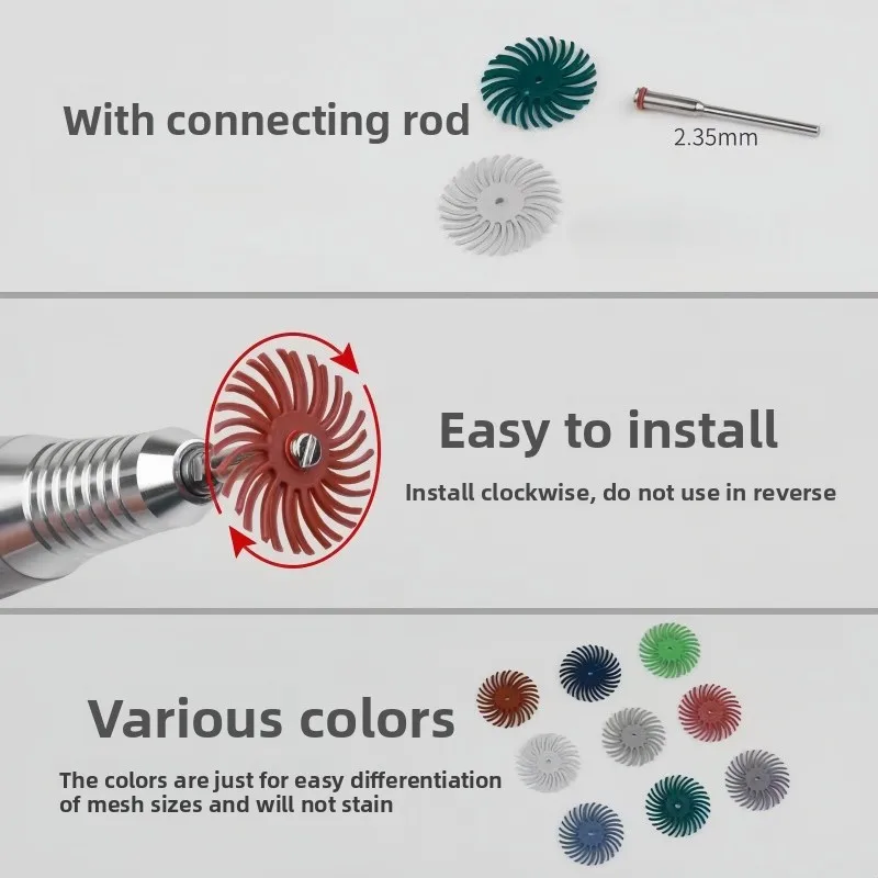 أداة تلميع القرص الحلزوني - ملحق تلميع مرآة نحت الخشب والمجوهرات لأدوات دريمل الدوارة #6