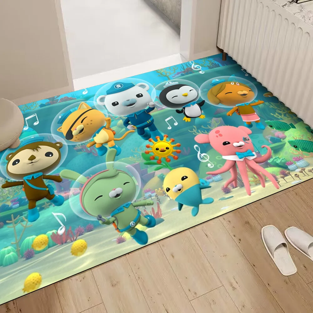 Octonauts nadruk kreskówkowy wycieraczka do drzwi wejściowych zmywalna antypoślizgowa sofa do salonu krzesła mata kuchenna Alfombra