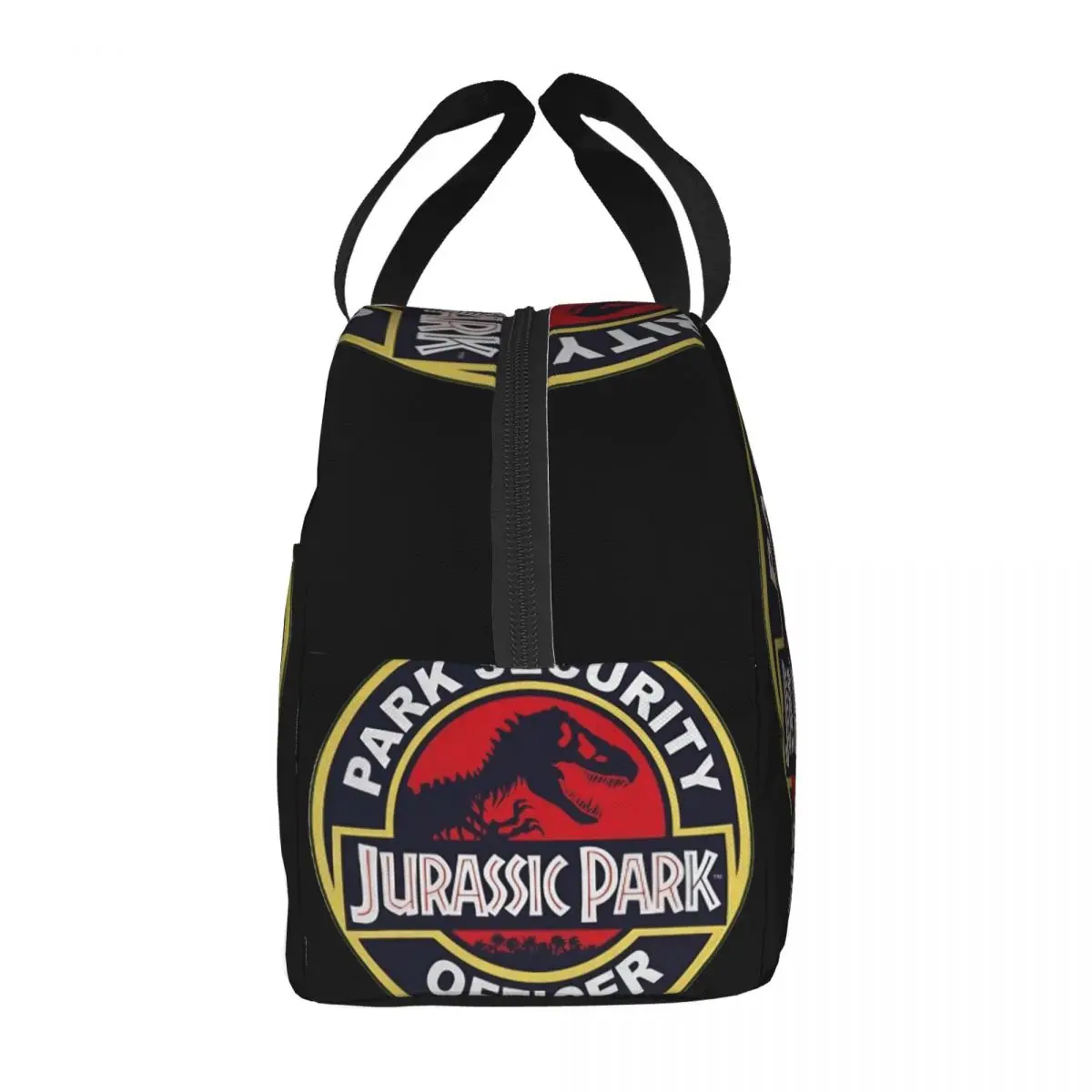 Jurassic Park Tapijt Park Security Officer Lunchtas Unisex Draagbare Koeler Geïsoleerde Lunchbox Food Bento Box