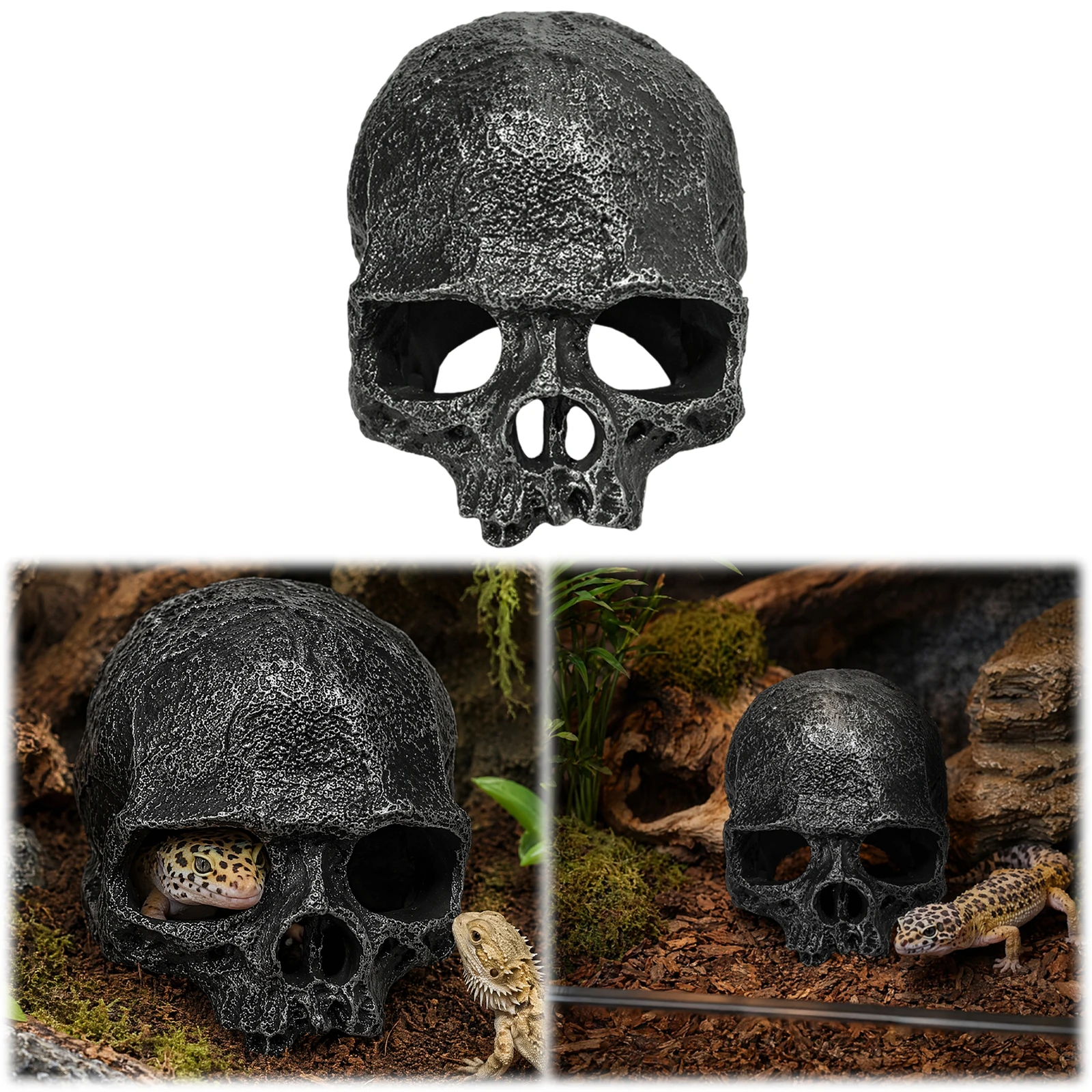 Desert Reptile Decor Skull Fish Tank Decor Bearded Dragon Accessories Desert Reptile Decor Bearded Dragon Decor Snake Tank Decor