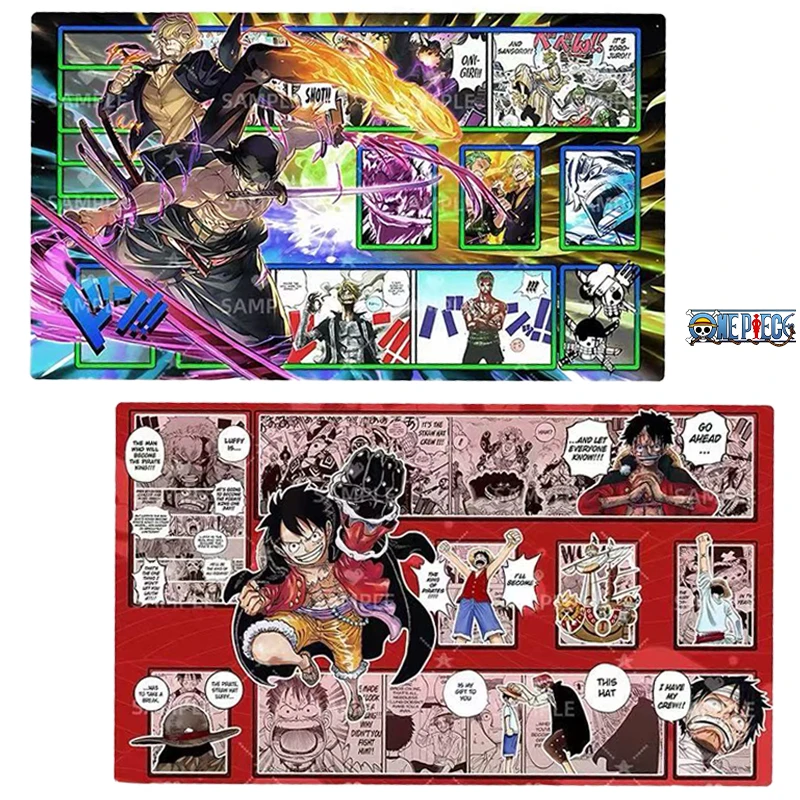 Neue One Piece TCG Spezielle Spielmatte OPCG DIY-Kartenspielmatte Sammlung Comic-Serie Buggy Anime Luffy Zoro Teach Shanks 600*350*2mm
