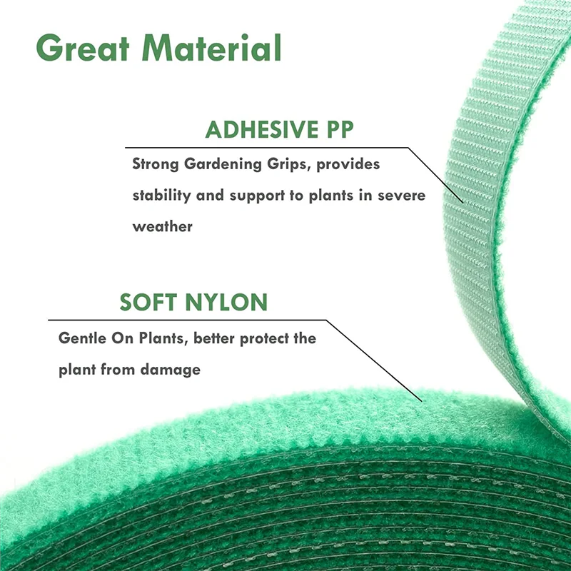 Tuinbinders Greentape Plant Bandage Tie 0,57 inch breed Herbruikbare verstelbare tuinbanden Tuinriem