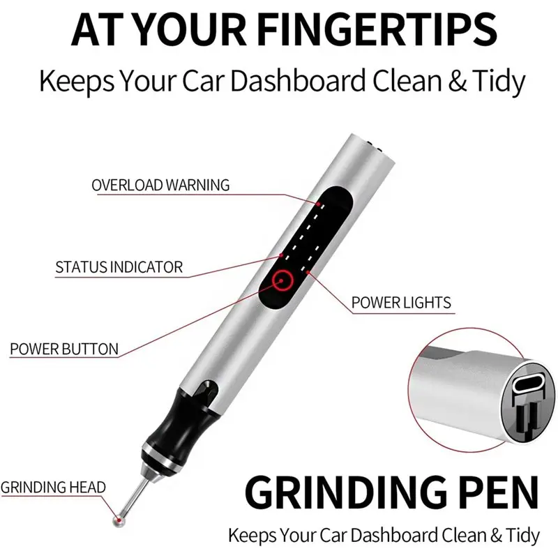 أفضل مجموعة أقلام نقش لاسلكية - أداة دقيقة للفنانين ونقش اليشم والخشب والمعادن مع أداة نقش الخشب #5