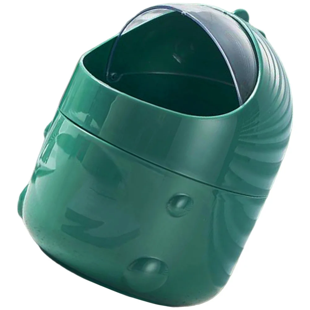 

Dinosaur Trash Can Cute Desktop Garbage Bin With Lid For Home Office Study Lightweight Wear-Resistant Household Daily Use