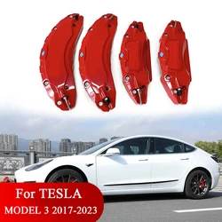 Brake Caliper Covers For Tesla Model 3 2017 2018 2019 2020 2021 2022 2023 4pcs 18 19in Wheel Cover Aluminum (Not Fit 3 2024)