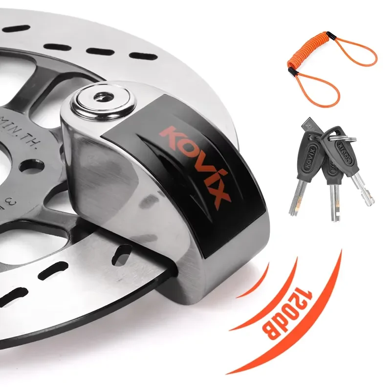 New Image Motorcycle Lock Disc Brake Motorcycle Lock With Loud Alarm Anti-Theft Security for Motorcycles