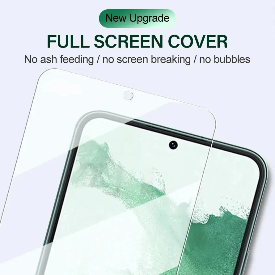 2 Piezas Vidrio Templado con Desbloqueo por Huella para Samsung Galaxy S24 Ultra S23 S22 S21 Plus Protector de Pantalla para Samsung S21 S20 FE 4