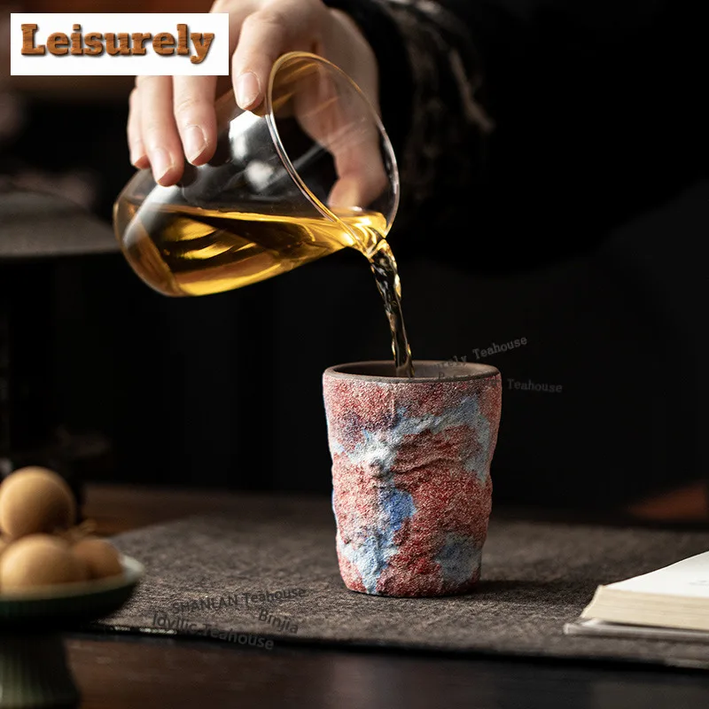 150ML Rocks Minerals Hidden Mountain Teacup Zen Tea Bowl Sample Tea Cup Tea-tasting Personal Cup Jianzhan Master Cups Tea Craft