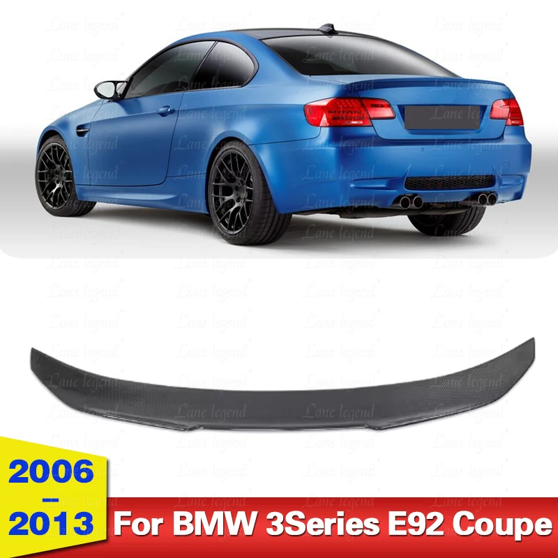 

FOR BMW E92 M3 2DOR 2006-2013 TRUE HIGHKICK DUCKBILL CARBON LOOK TRUNK SPOILER WING