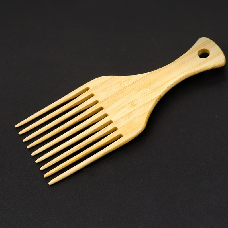 مكافحة ساكنة الخيزران الشعر اختيار مشط تدليك فروة الرأس الأسنان الطويلة وفك تشابك الشعر أمشاط دروبشيبينغ