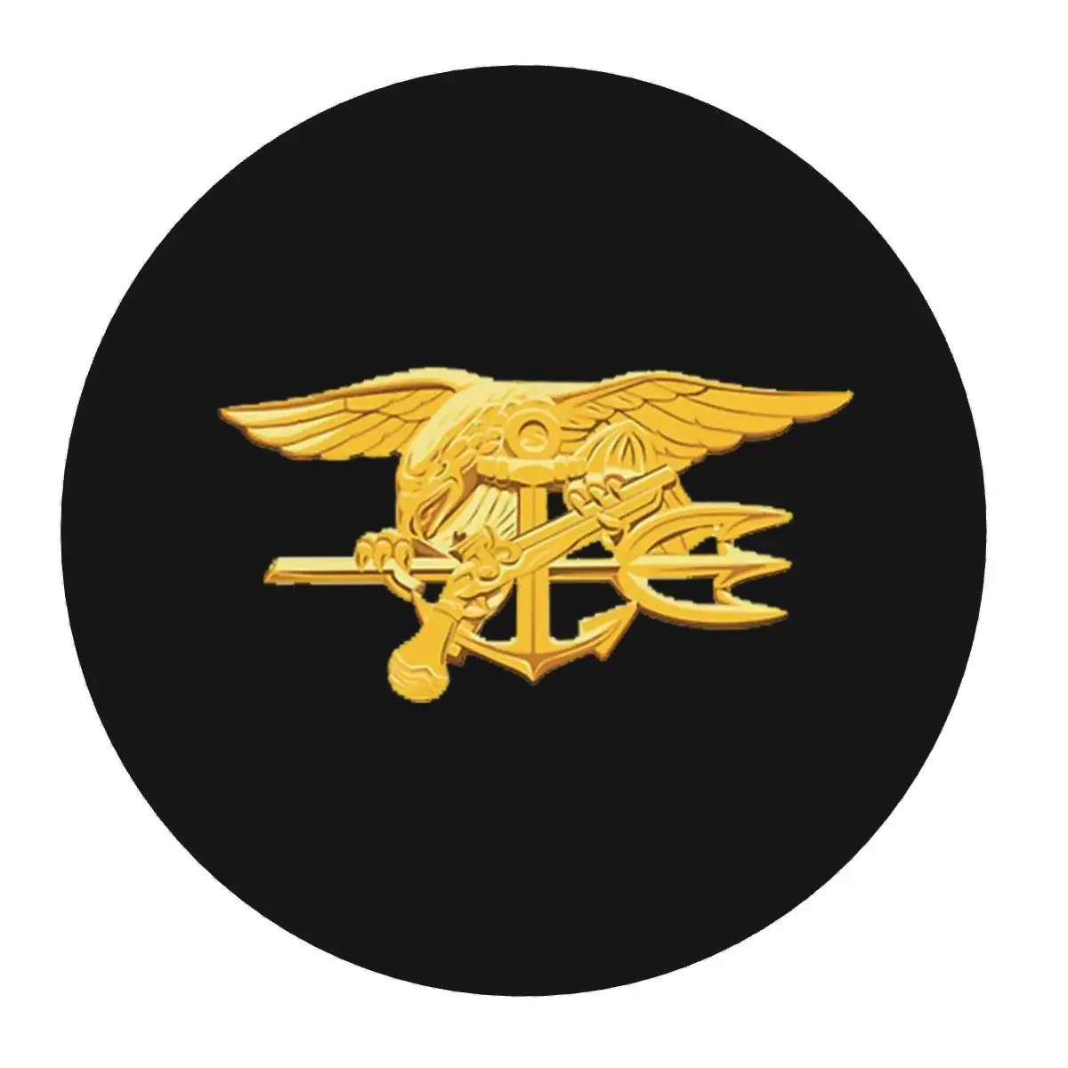 Navy Seals Badge Round Mouse Pad Computer Keyboard Mouse Mat Gaming Laptop Desk Mat Office Accessories Table Mats
