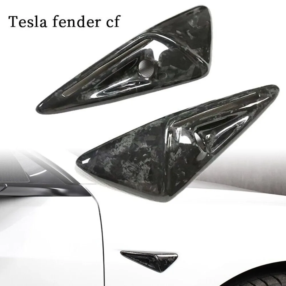

Forged Carbon Fiber Front Side Fender Cover Trim For Tesla Model 3/Y 2020-2022 United States