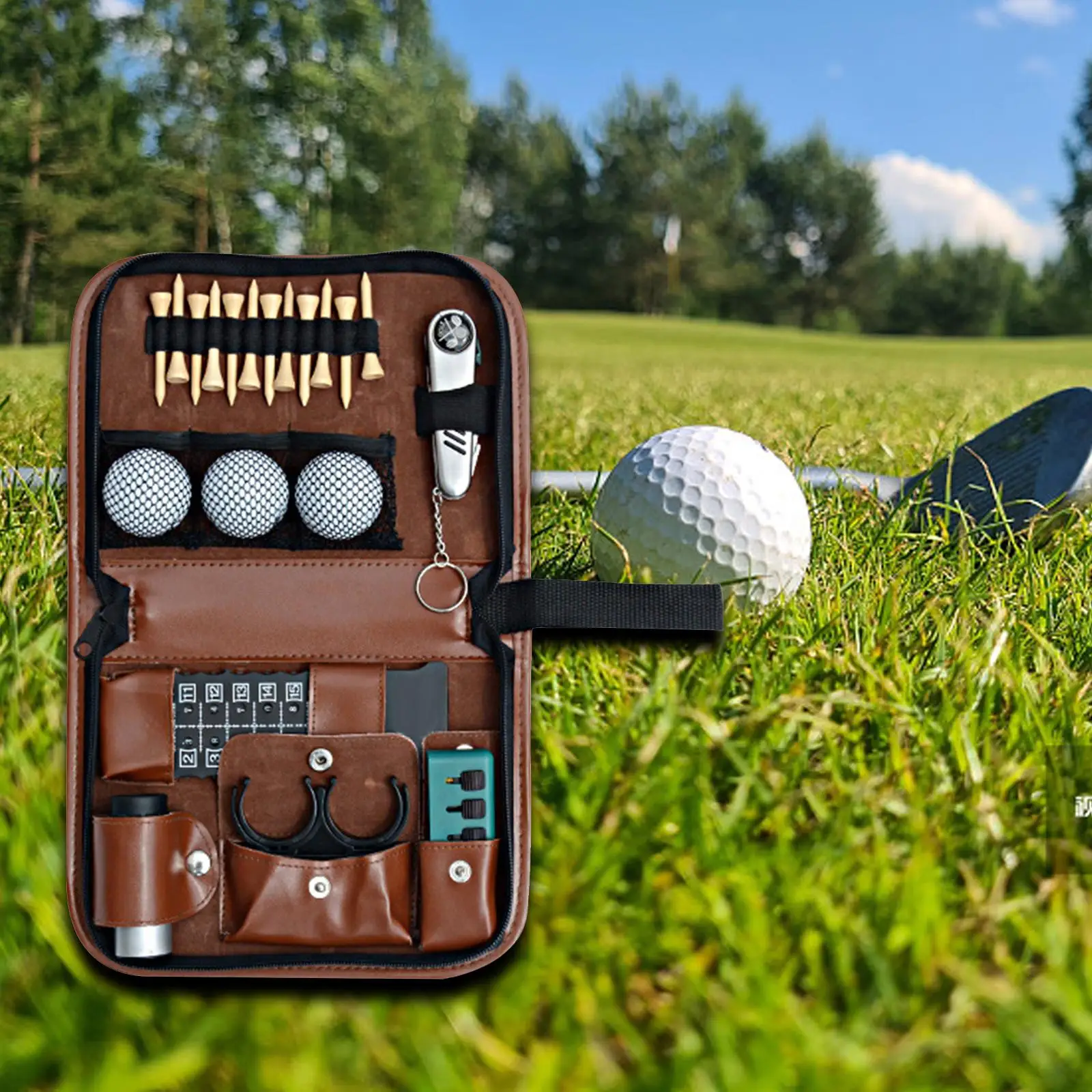 Golf Accessory Case Golf Tool Bag Portable Outdoor Sports Carrying Bag Unisex