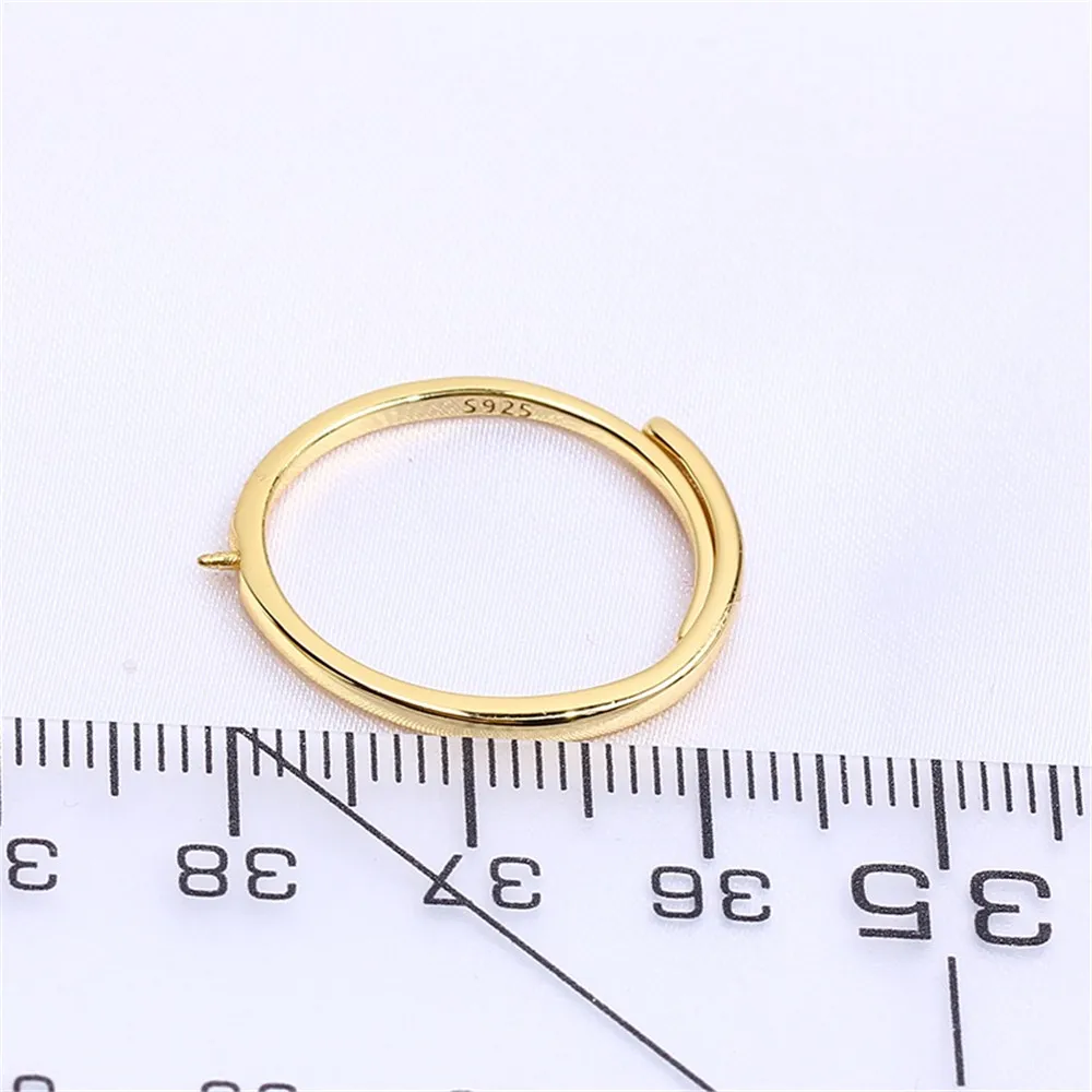 Solid S925 Sterling Silver Pearl Ring Settings Findings & Accessories  for Jewelry Making Bulk Wholesale Craft Supplies No Pearl