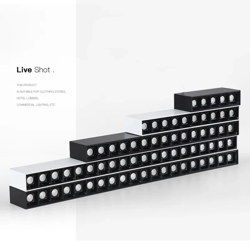 Dimmable LED Spot Light 10W 20W 30W 40W line light bar creative linear long strip living room corridor light Surface Mount