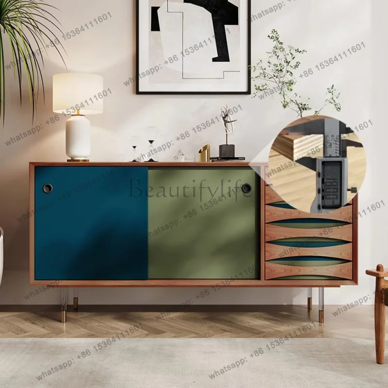 YJ Modern dining side cabinet, bedroom TV storage storage cabinet, Nordic simple wind door entrance cabinet