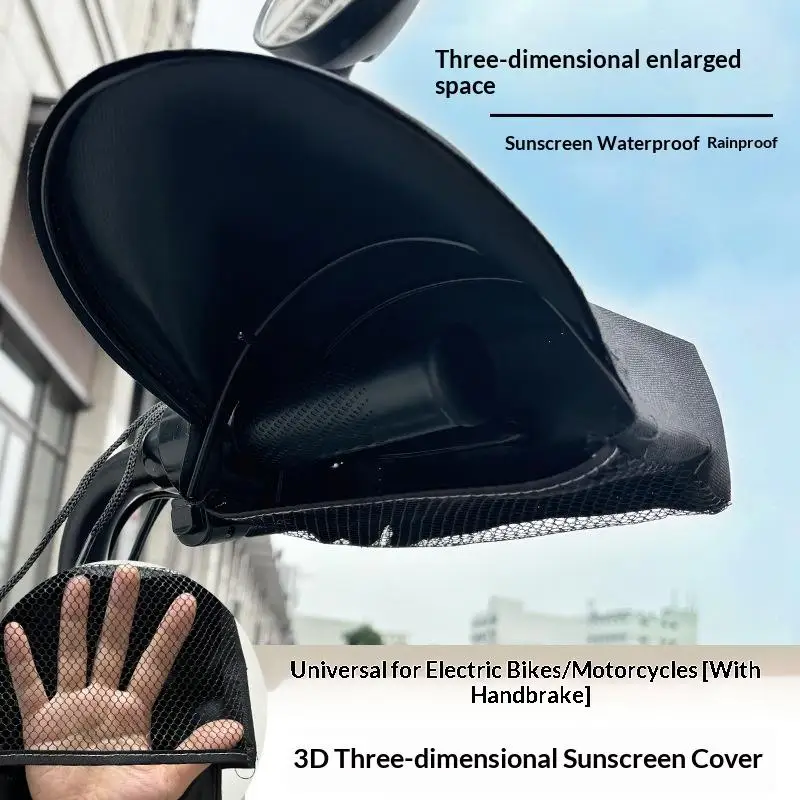Scooter-Lenkerhandschuhe aus Premium-Silberleder, sonnenfest, wasserdicht, 3D-Unterstützung für Scooter-Touren im Freien – Detail 3