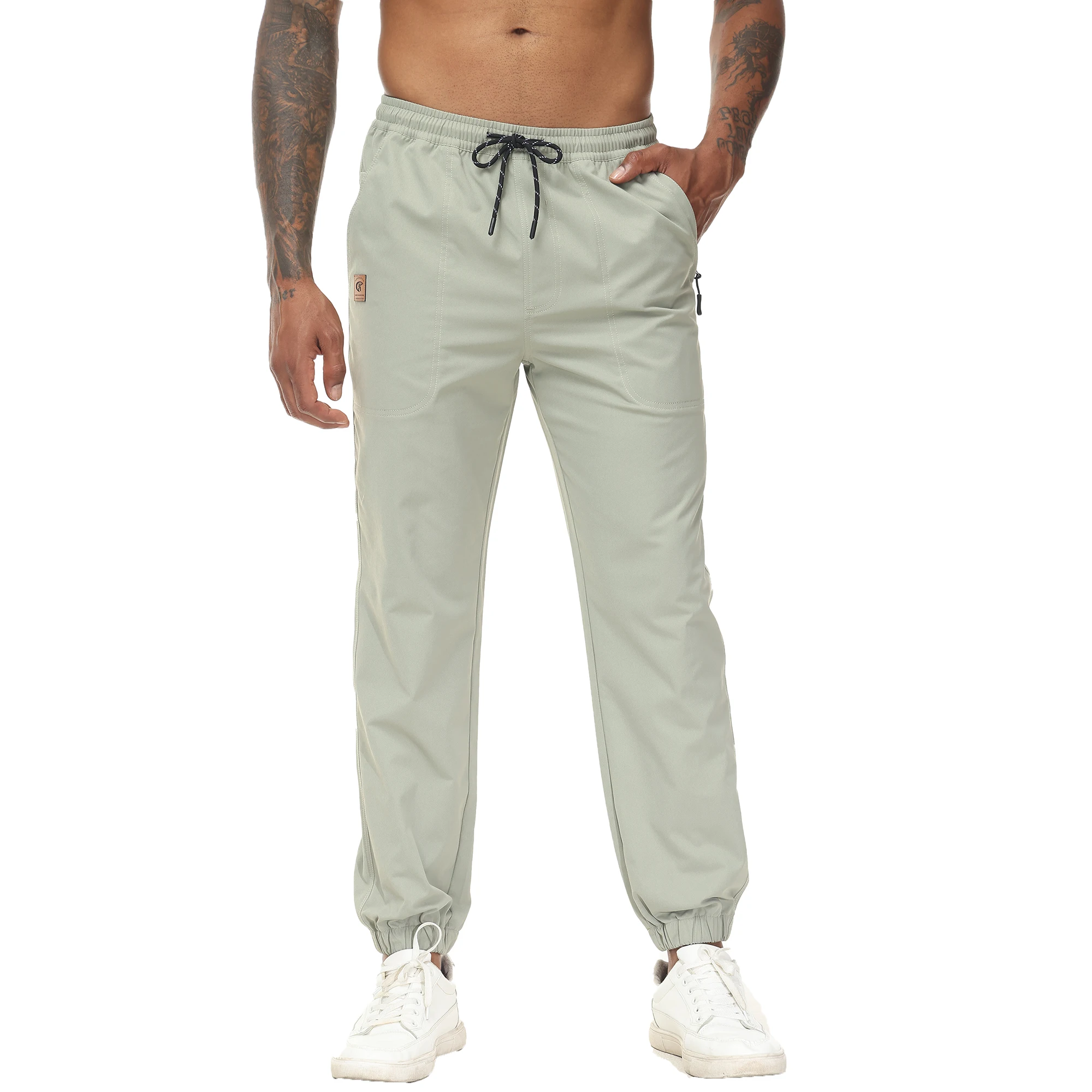 

Men's Casual Sweatpants Pants Sport Jogging Gym Drawstring Loose Pants Trousers Male Fashion Tracksuit Stretch Waist and Ankle