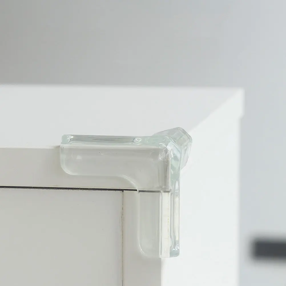 

10Pcs Corner Protective Covers PVC Transparent Anti-Collision Corner Protectors for Table Desk Furniture Edges Guard