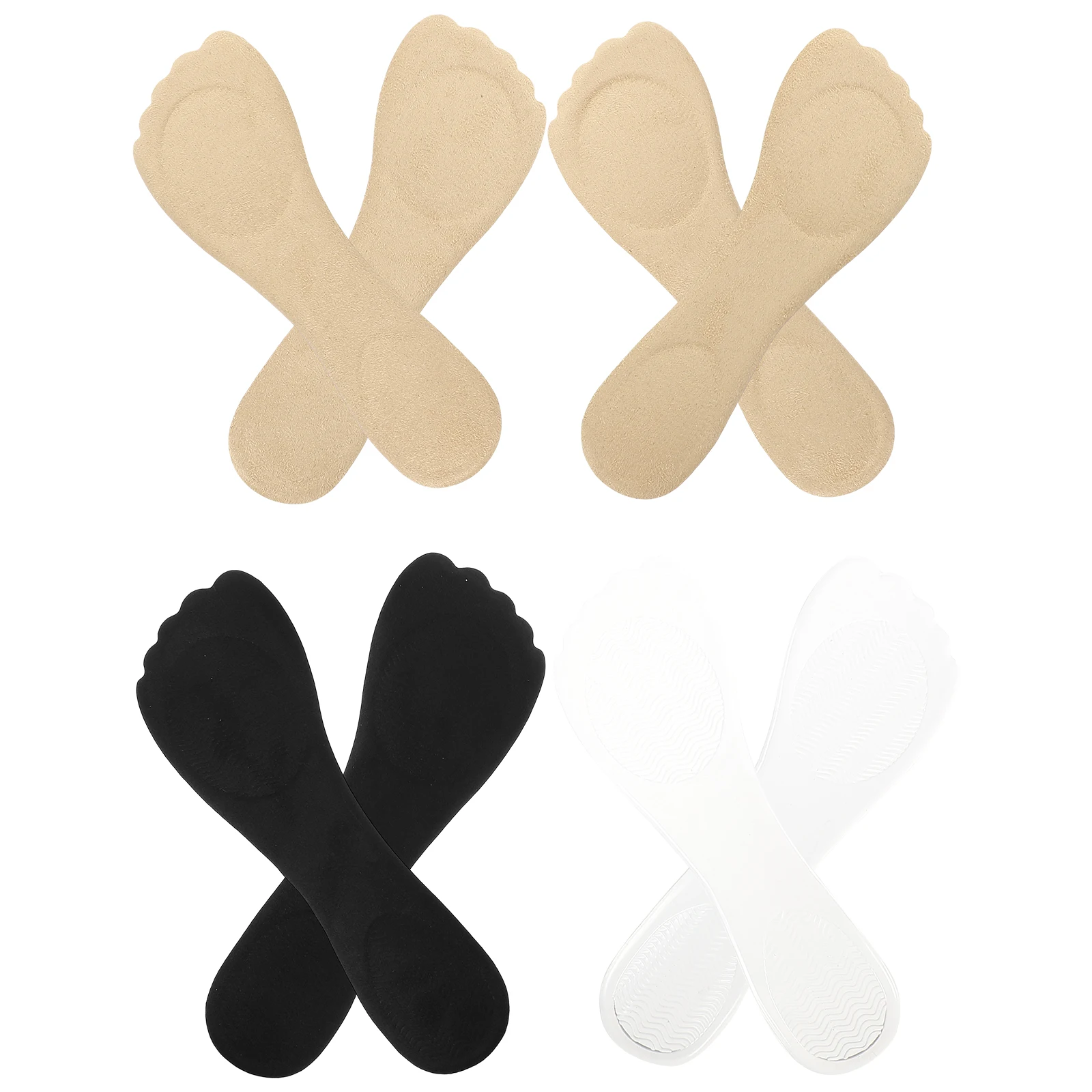 

4 Pairs Non-slip Insoles Gel Absorption Silicone Unisex Sports Summer for Men and Women