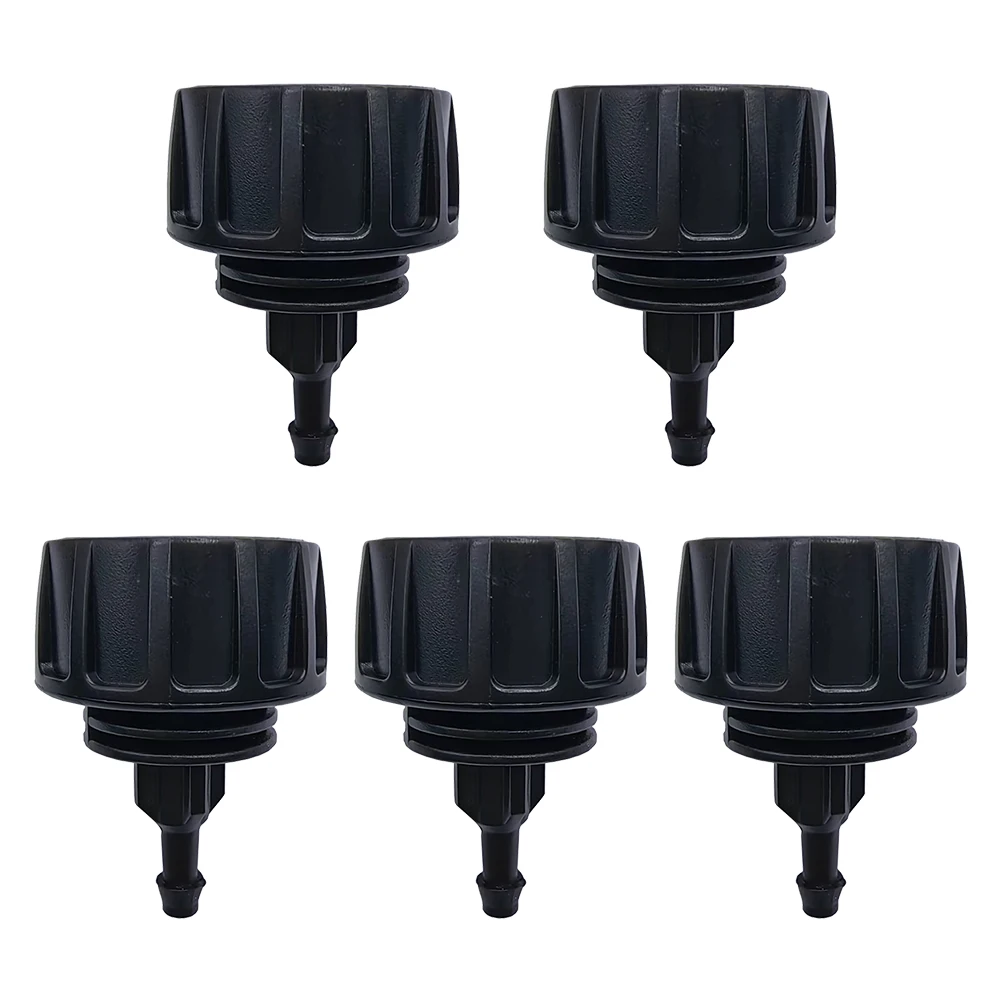 

High Quality Practical Useful Hose Adapter Connectors 5Pack Accessories Black Fittings For Drip Irrigation Tubing Garden
