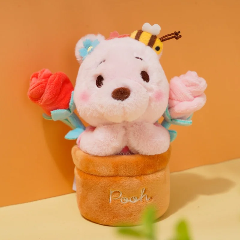 

Официальный плюшевый брелок-подвеска Winnie Flower Pot Blind Box: милый кулон для рюкзака, сумки, ключей от машины