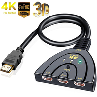3 input 1 Output HDMI-compatible Switch 3x1 Splitter 4K 2K 1080P 3D Full HD Video Adapter Switcher For DVD HDTV Xbox PS3 PS4