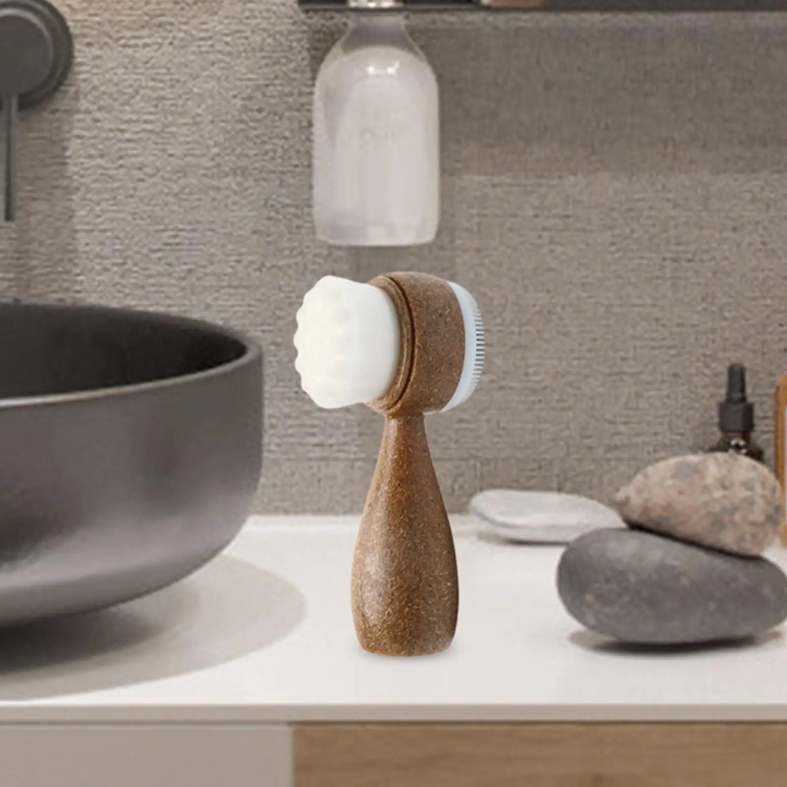 Cepillo de limpieza Facial Manual, herramienta de belleza para limpiar la piel, cepillo EXFOLIANTE SUAVE, cepillo de masaje Facial