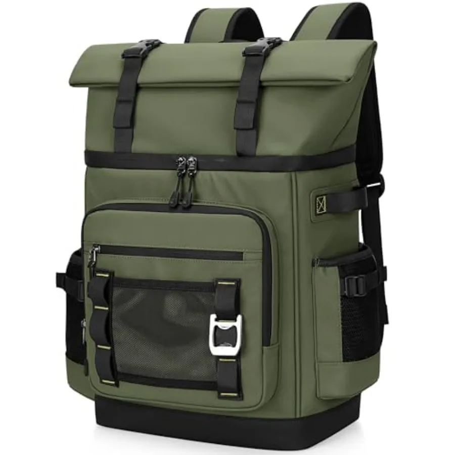 

42 Can Backpack Cooler, 40L Insulated Double Decker Leakproof, Waterproof Travel Cooler Backpack for Beach Camping Picnic Trave