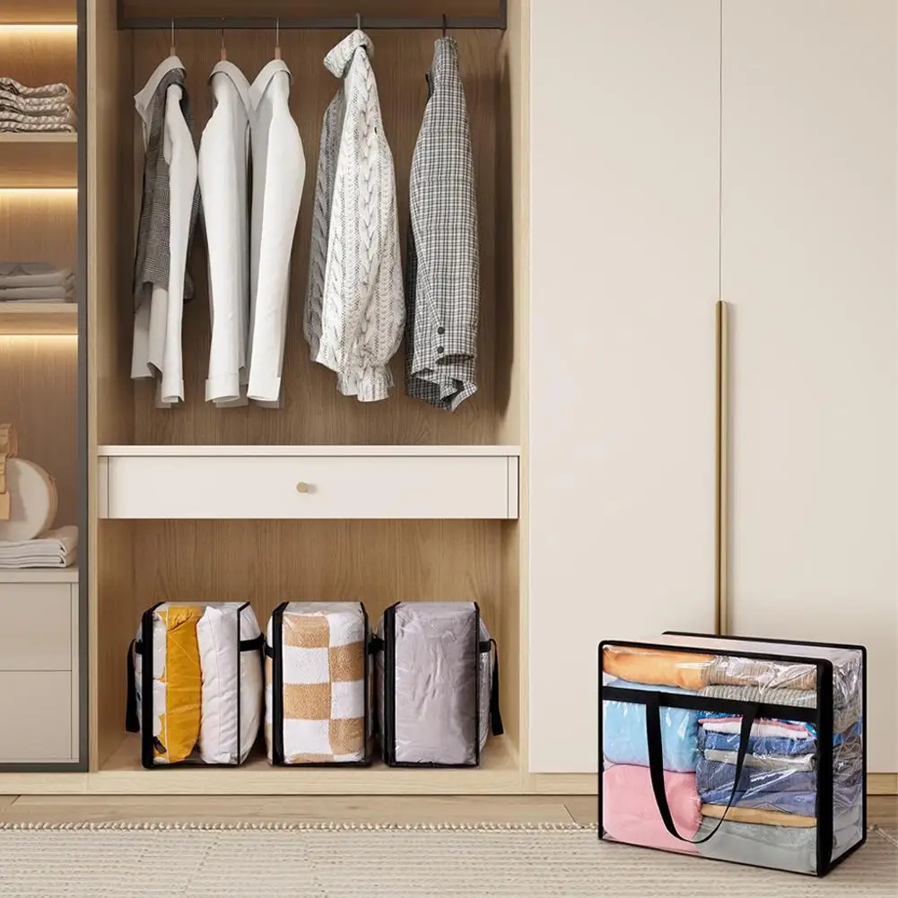 

Extra Large Mobile Bag With Zipper And Handle, Clothes Space Supplies, Saving, Bag, Mobile Storage Storage Large Bag Extra V8D1