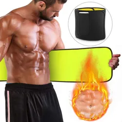 Sauna Waist Trainer Slimming Belt Men Gym Fitness Cincher Belly Control Corset Sweat Fat Burning Women Body Shaper Weight Loss