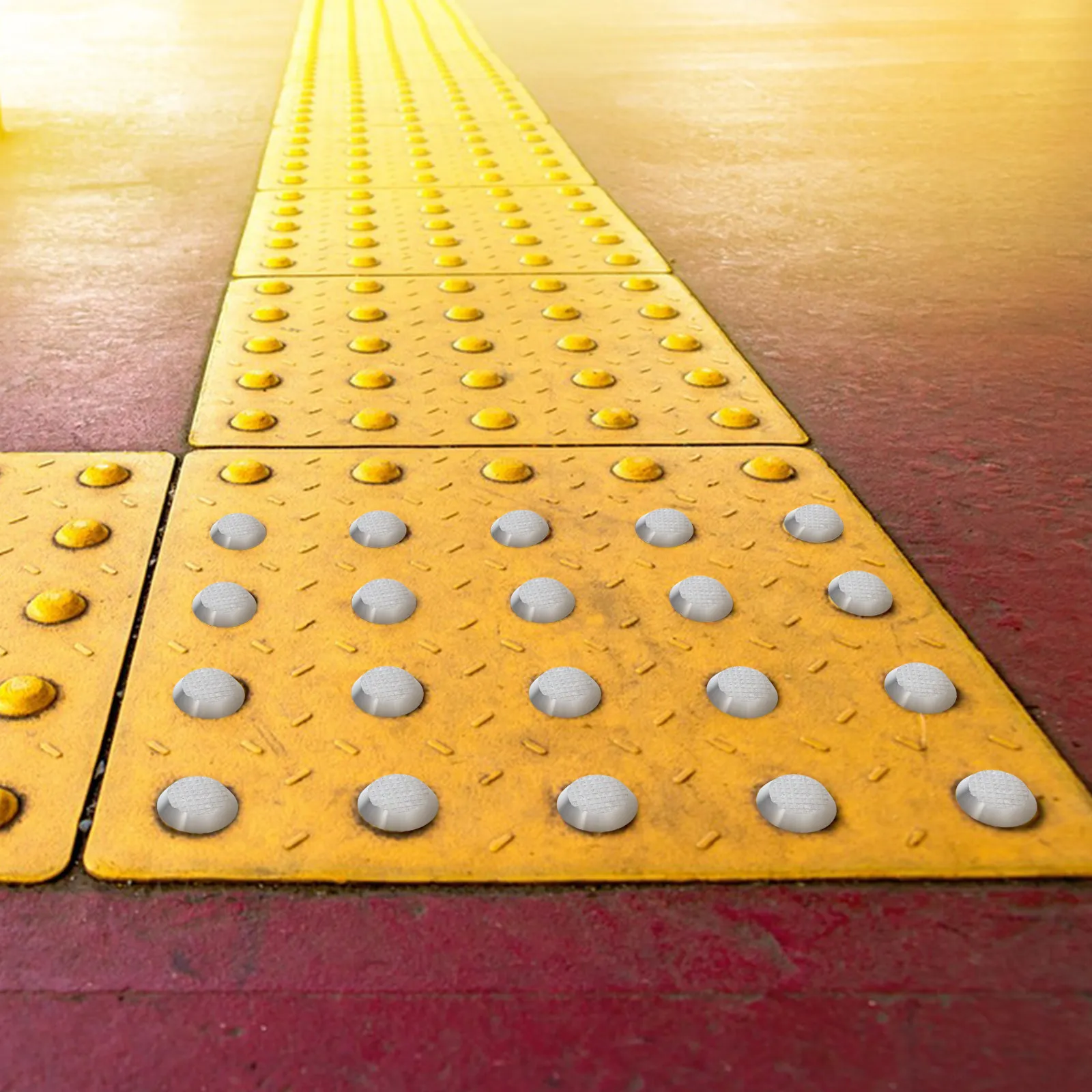 

10Pcs Tactile Nail 304 Stainless Steel Safety Anti Slip Blind Sidewalk Guide Nails Subway Airport Floor Tactile Warning