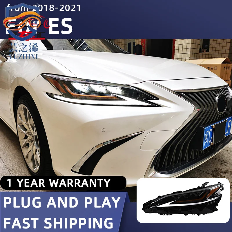 

Car Styling Headlights for ES LED Headlight 2018-2021 Lexus Es200 ES260 ES300h Head Lamp DRL Signal Projector Lens Automotive