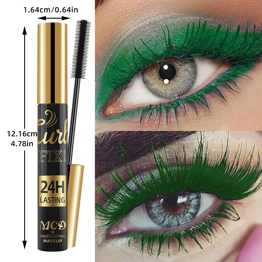 5D silk mascara with big eyes strong and lasting make up green length waterproof Eyelash mask non-caking prolonged masrara
