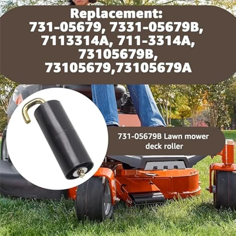 ABKO-For Craftsman Cub Cadet Mtd Troy-Bilt 731-05679 731-05679B جزازة سطح السفينة الأسطوانة 711-3314A سطح السفينة الأسطوانة دبوس استبدال أجزاء