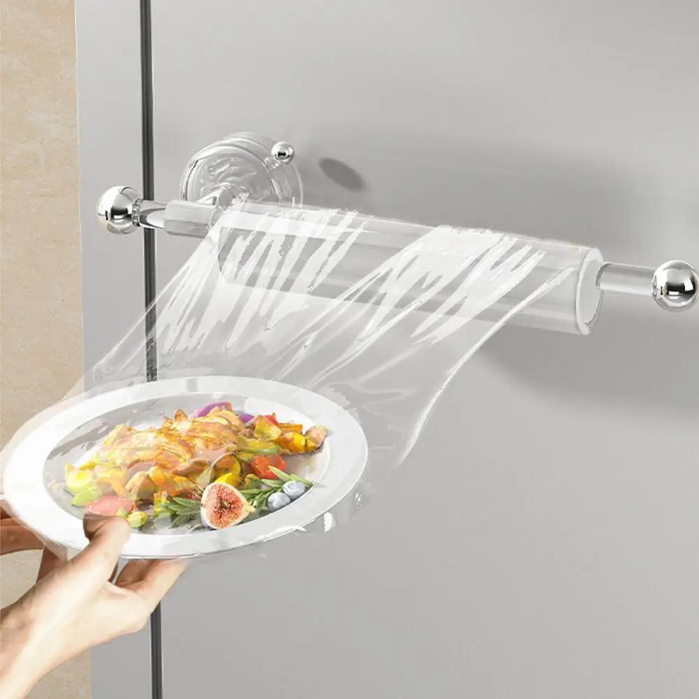 

Suction Cup Paper Towel Holder Non Perforated Reusable No Drilling Tissue Holder Wall-Mounted Space Saving