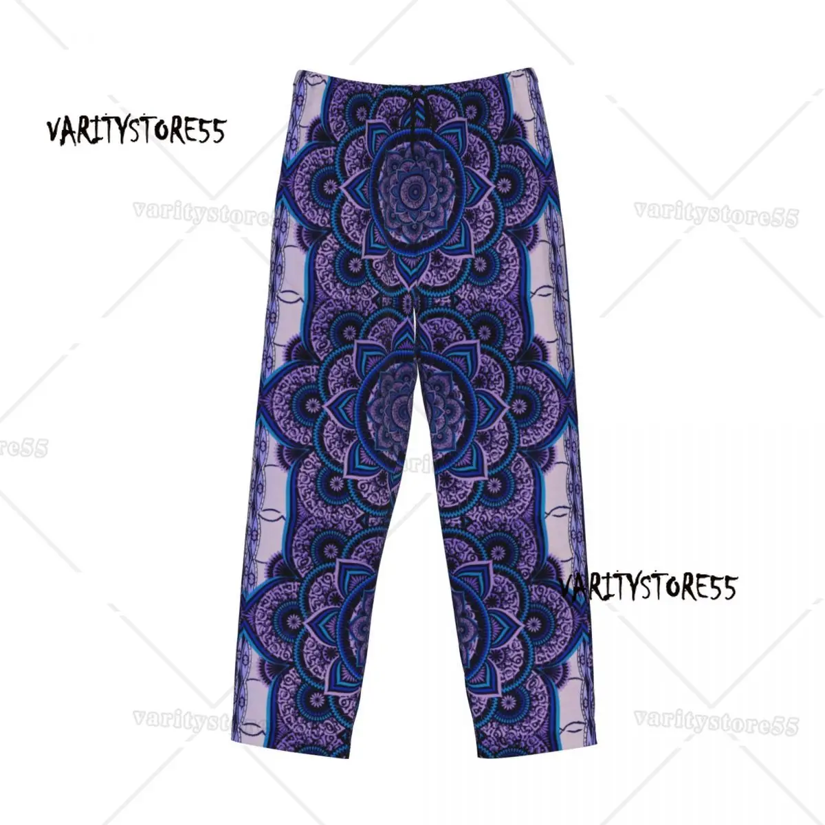 سروال بيجامة ماندالا مطبوع حسب الطلب للرجال ملابس نوم بوهو مع جيوب