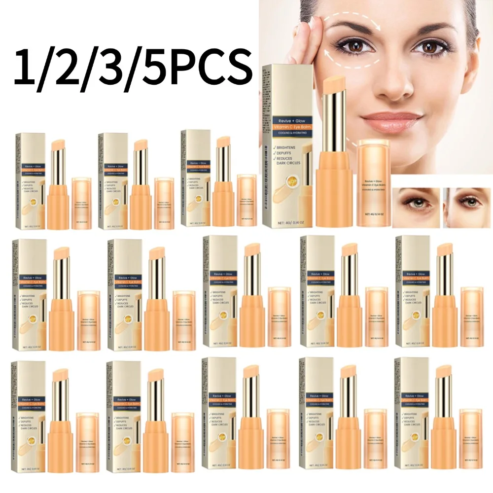 

1/2/3/5PCS Wrinkle Remove Vitamin C Eye Care Balm Moisturizing And Nourishing Remove Dark Circles Puffiness Anti-aging Eye Cream