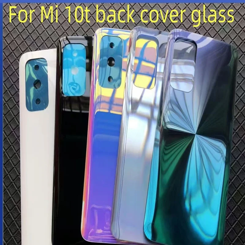 

Back cover For Xiaomi10 T Battery Back Cover Glass Panel Rear Door Battery Housing Case Adhesive Replace