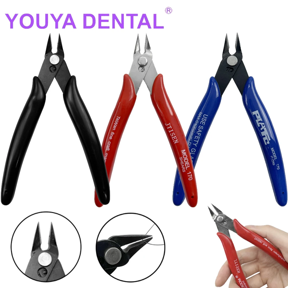 1Pcs Hand Tool Pliers Multi Functional Trimmer Dentistry Wire Cable Cutters Cutting Side Snips Flush Stainless Steel Nipper