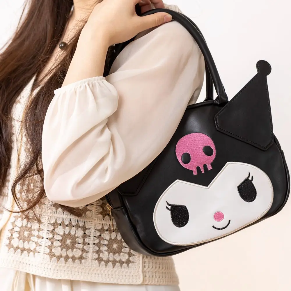 

Cartoon Cinnamoroll Fashion Handbag Cute Sanrio Pochacco Kuromi Pu Waterproof Daypack Kawaii Girl Shoulder Bag Birthday Present