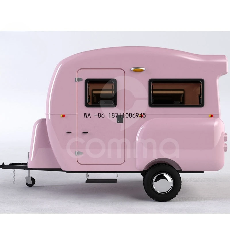 Lightweight Camper Caravan Mini Trailer Travel RV Fiberglass Camper Trailer Small Travel Trailer
